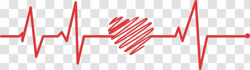 Electrocardiography Red Euclidean Vector - Doodle - Love Line Transparent PNG