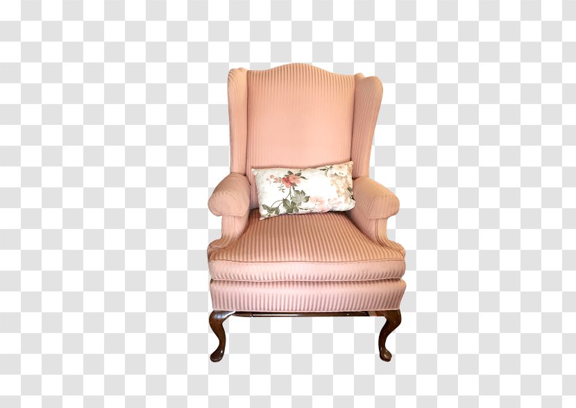 Loveseat Chair Antique Furniture - Stripes PINK Transparent PNG