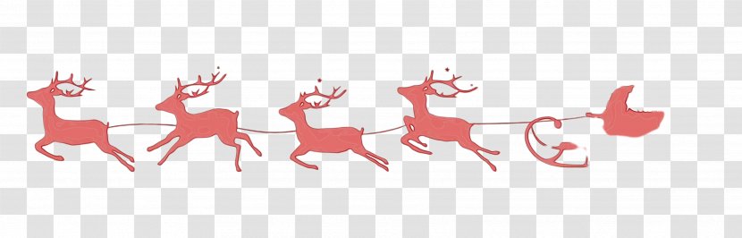 Reindeer - Silhouette Deer Transparent PNG