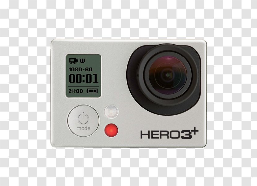 GoPro HERO3 Black Edition HERO3+ Silver Camera - Electronics Transparent PNG
