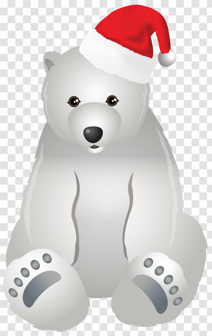 Polar Bear Santa Claus Giant Panda Clip Art - Frame Transparent PNG