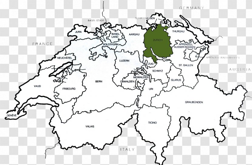 Flag Of Switzerland Blank Map Coloring Book - World Transparent PNG