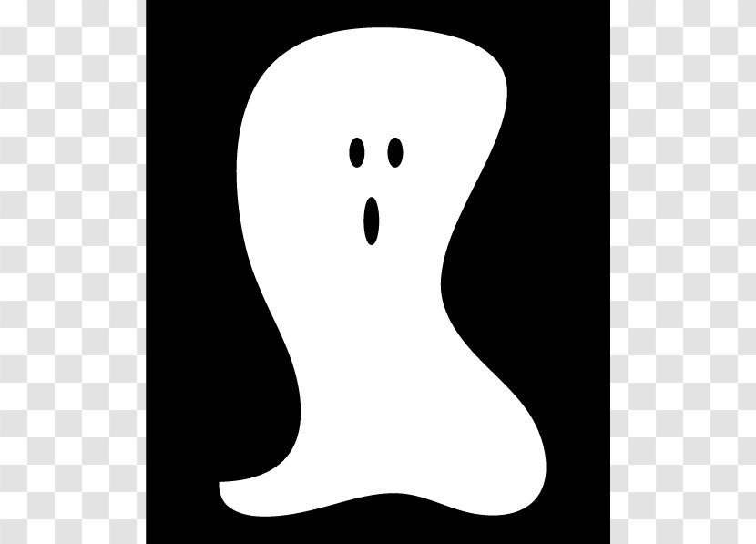 Black And White Nose Animal Clip Art - Monochrome Photography - Ghost Cliparts Transparent PNG