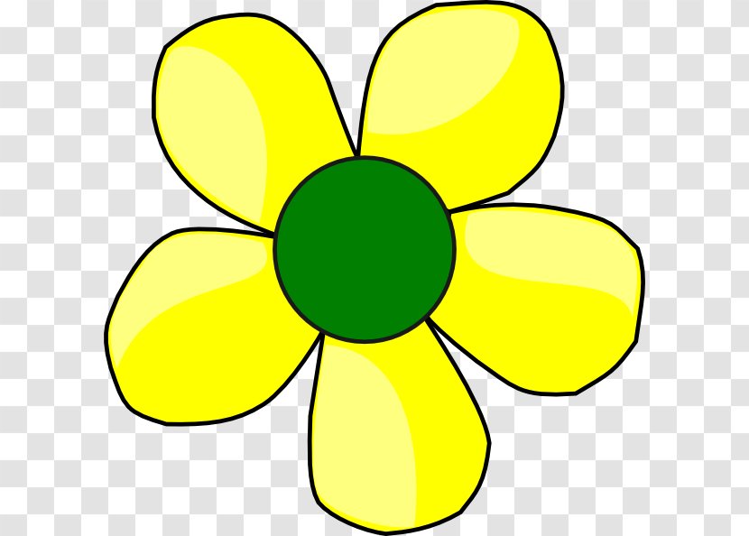 Flower Yellow Clip Art - Green - Flowers Transparent PNG