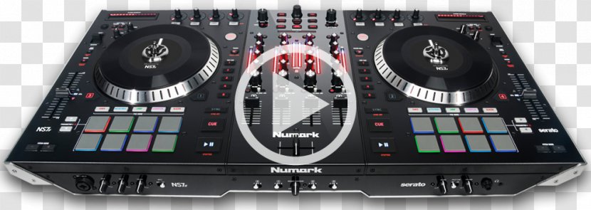 Numark NS7II DJ Controller Industries Audio Mixers Disc Jockey - Electronics - Dj Console Transparent PNG