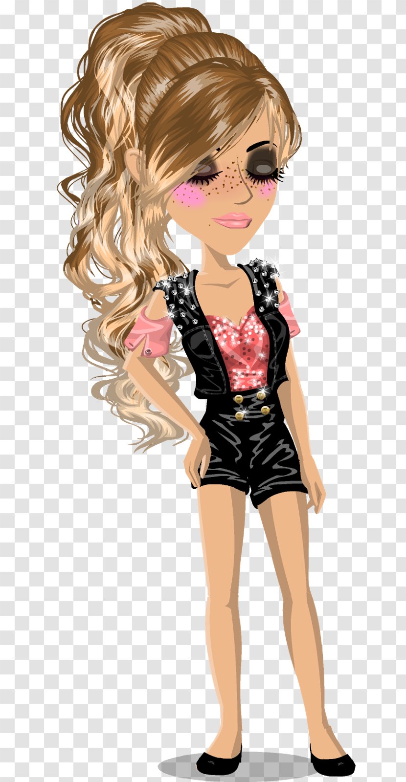 MovieStarPlanet Clothing Image Blond Brown Hair - Frame - Msp Transparent PNG