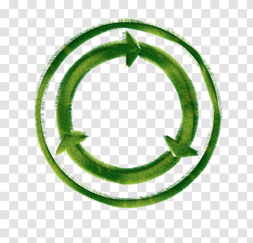 Recycling Symbol Environmentally Friendly Clip Art - Reuse - Creative Green Flag Transparent PNG