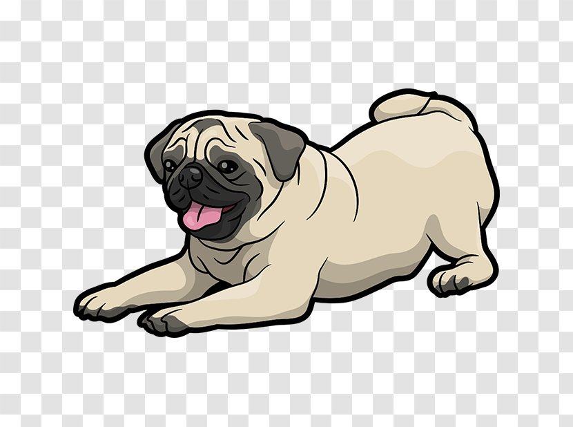 Pug Puppy Dog Breed Companion Clip Art - Sticker Transparent PNG