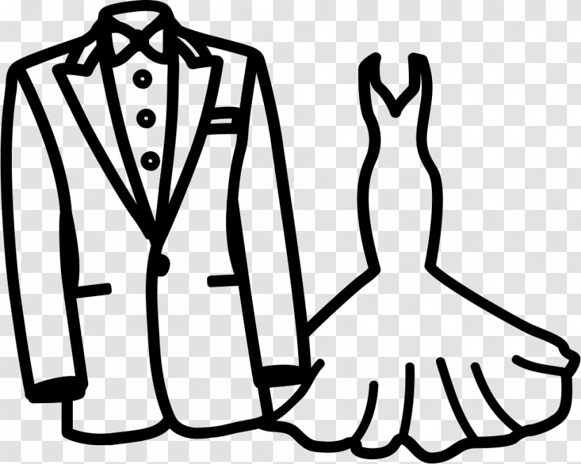 Clip Art Wedding Dress - Standing Transparent PNG
