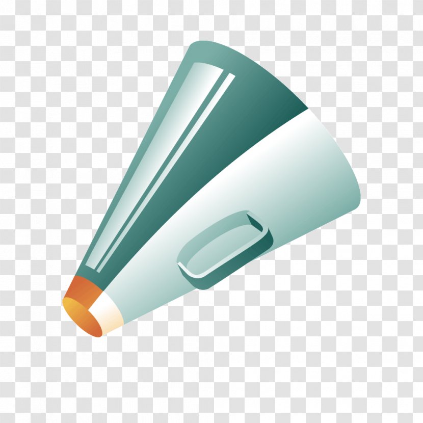 Microphone Megaphone - Teal - Green Texture Transparent PNG