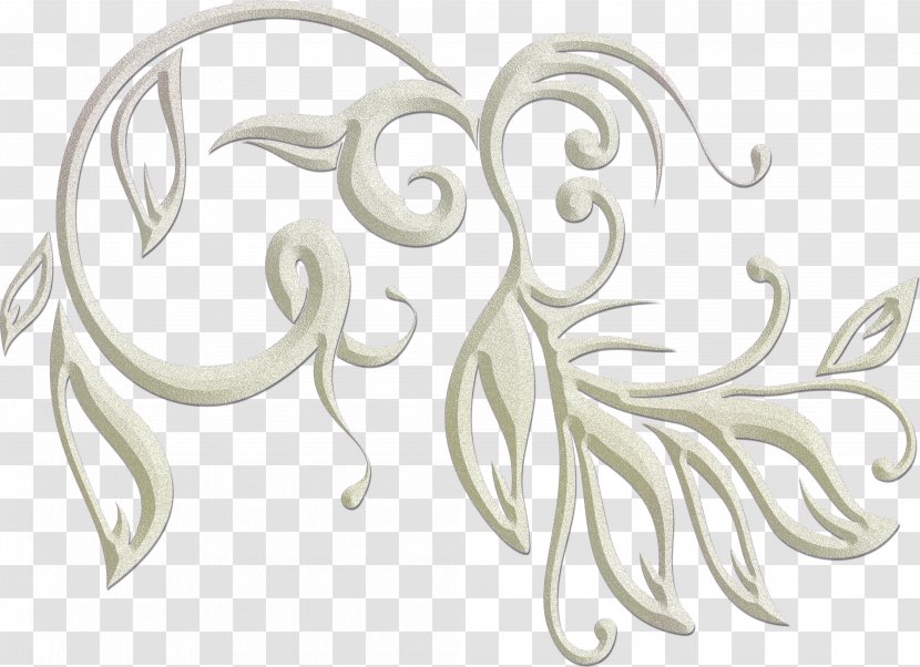 Body Jewellery Font Human - Curlers Ornament Transparent PNG