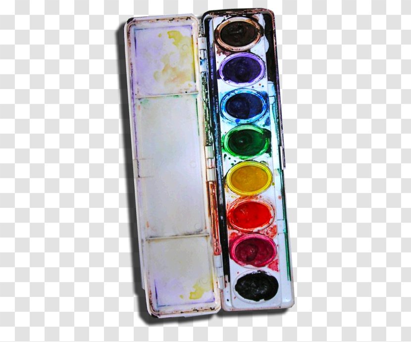 Palette Watercolor Painting Paper Crayon Paintbrush - Pencil Transparent PNG