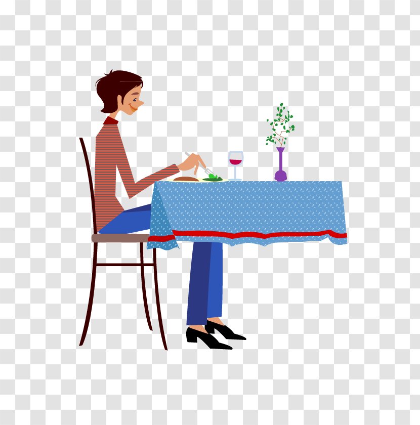 Euclidean Vector Illustration - Area - Table To Eat People Transparent PNG