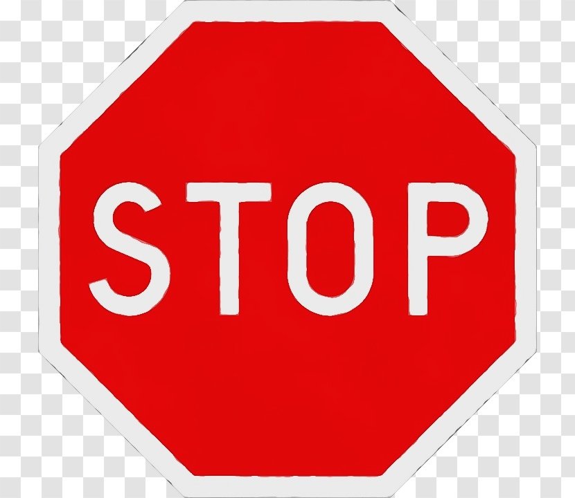 Stop Sign - Wet Ink - Signage Transparent PNG