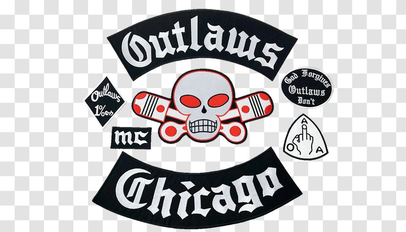 Outlaws Motorcycle Club Embroidered Patch Outlaw - Area Transparent PNG