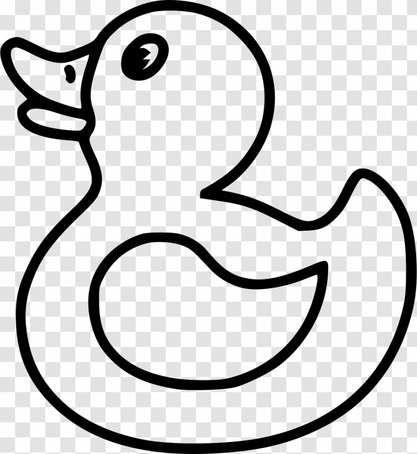 Donald Duck Daffy Black And White Bird - Water - Rubber Ducky Transparent PNG