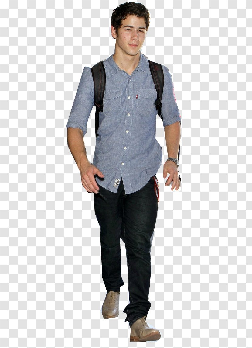 Jeans T-shirt Nick Jonas Dress Shirt Denim Transparent PNG