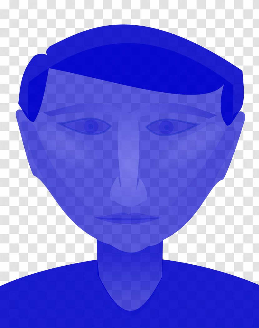 Royalty-free Clip Art - Azure - Blue Man Transparent PNG