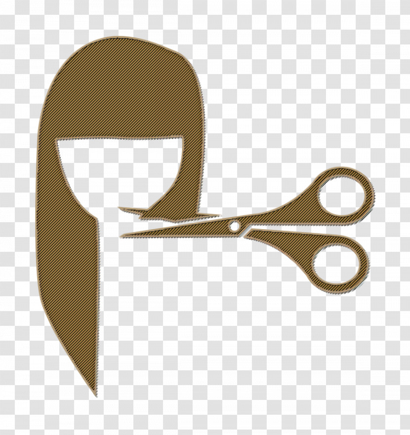 Hair Icon People Icon Female Hair Cut With Scissors Icon Transparent PNG