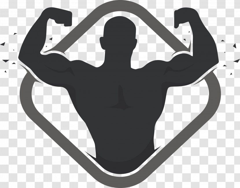Logo Bodybuilding Physical Fitness Centre - Arm - Label Design Transparent PNG