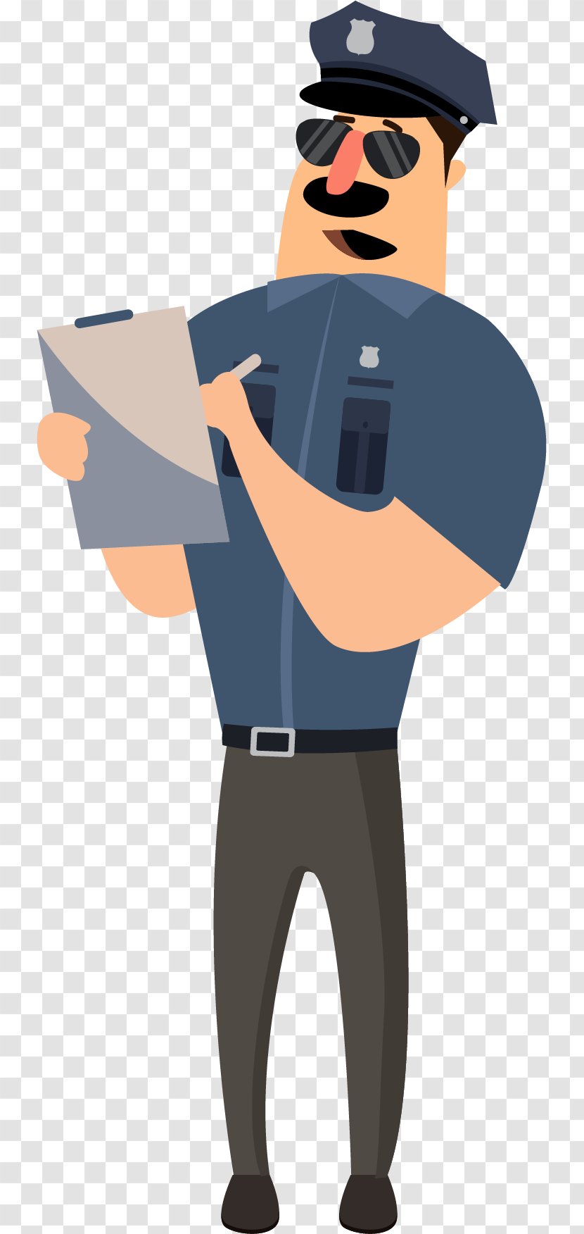 Police Officer Cartoon - Human Behavior - A Recording Transparent PNG