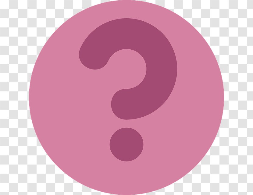Question Mark Punctuation - Purple - Circular Transparent PNG