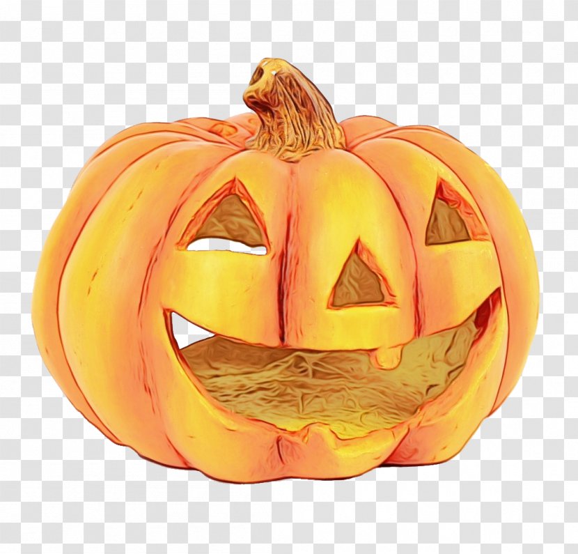 Cartoon Halloween Pumpkin - Food - Squash Vegetarian Transparent PNG