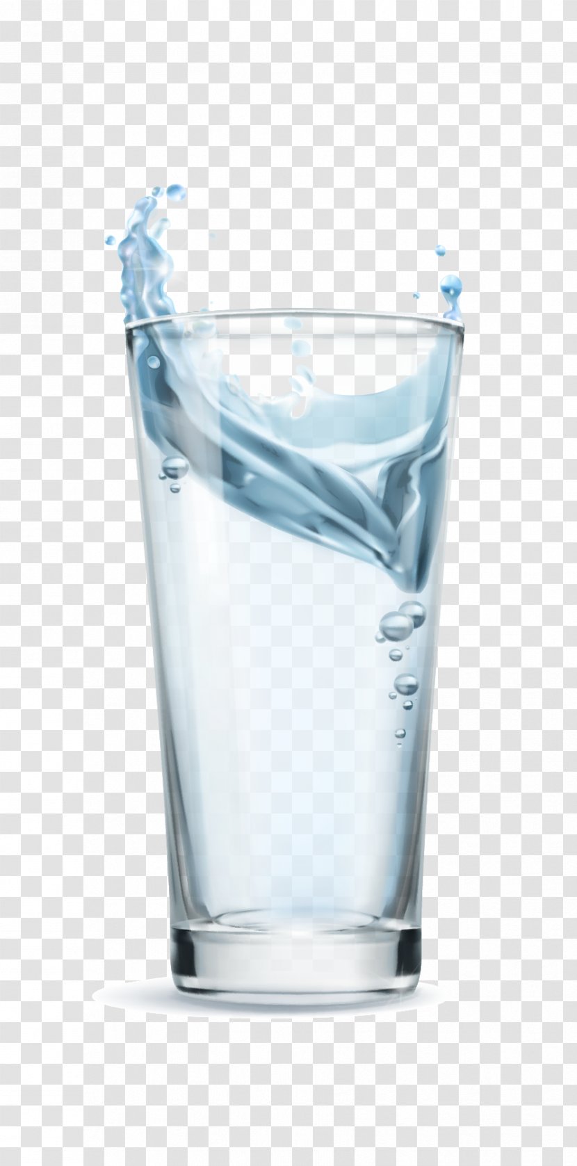 A Glass Of Water Vector Material - Pint Transparent PNG