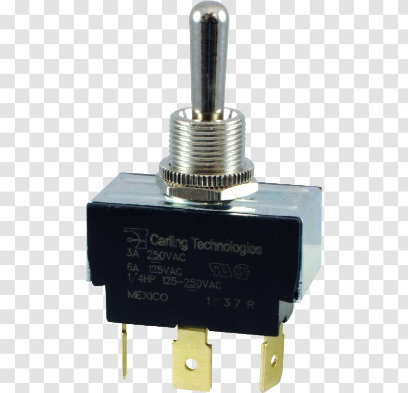 Electronic Component Electrical Switches Circuit Wires & Cable Toggle Switch (AC 125V 6A) - Rotary - Rocker Transparent PNG