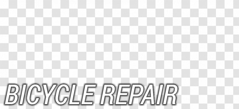 Logo Brand White Font - Bicycle Repair Transparent PNG