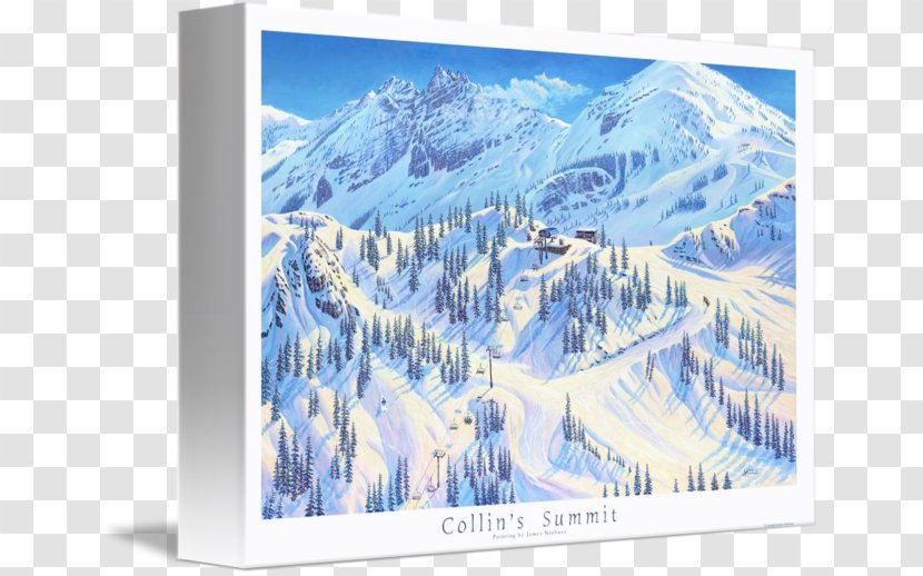09738 Glacial Landform Gallery Wrap Canvas Photography - Printmaking - Title Borders Transparent PNG