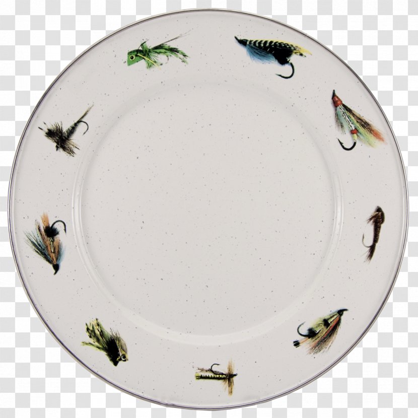 Plate Porcelain Fly Fishing - Dishware - Dinner Transparent PNG