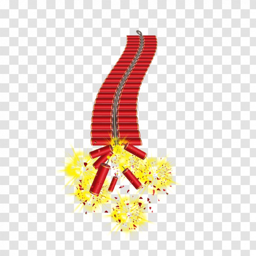 China Chinese New Year Firecracker Calendar - Material Transparent PNG