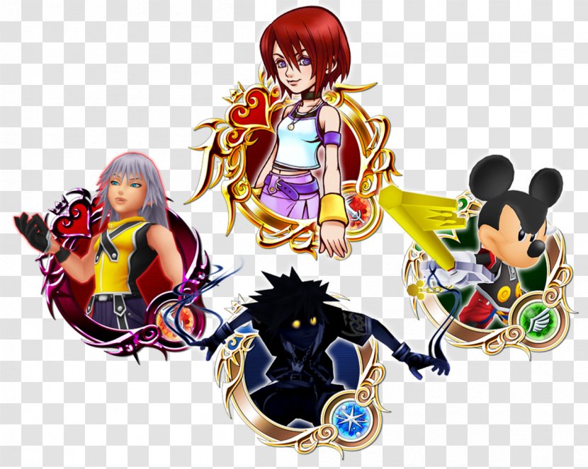 KINGDOM HEARTS Union χ[Cross] Kingdom Hearts χ Kairi Roxas Riku - Silhouette - Frame Transparent PNG