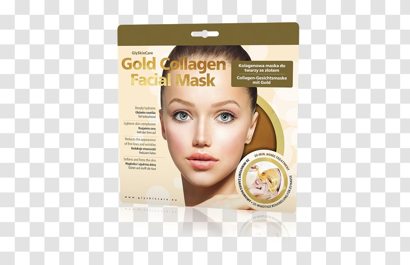 Collagen Facial Face Mask Gold - Chin Transparent PNG