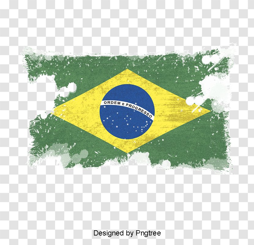 Flag Of Brazil Vector Graphics Image - Logo Transparent PNG