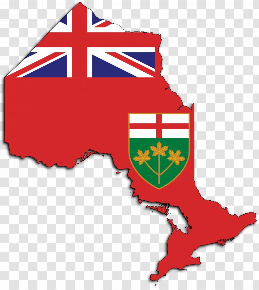 Flag Of Ontario Map Canada Barbados - Artwork Transparent PNG