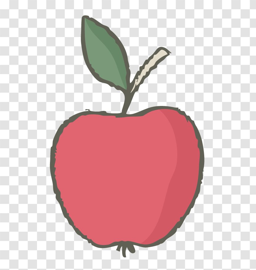 Apple Clip Art - Heart - Red Sketch Transparent PNG