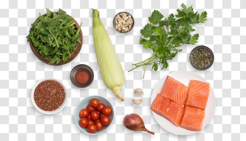 Vegetarian Cuisine Salmon As Food Vegetable Salad - Superfood - Seared Transparent PNG