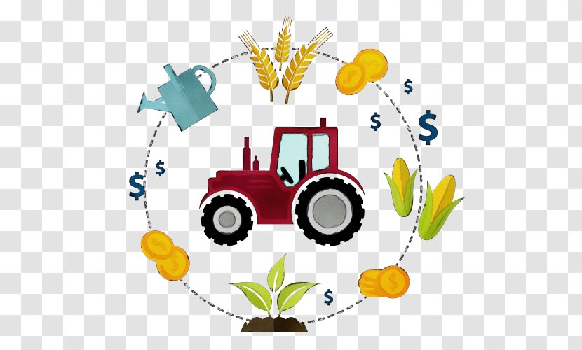 Watercolor Party - Agribusiness - Supply Vehicle Transparent PNG