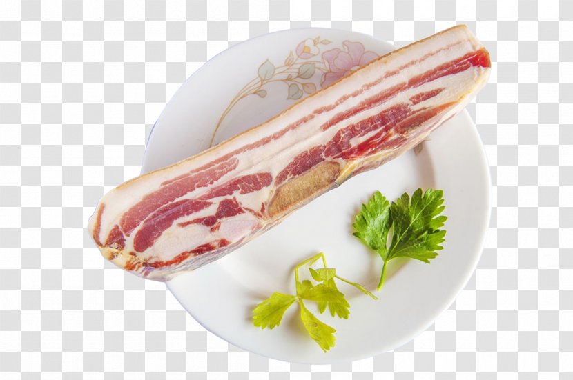 Bacon Meat Smoking Pork Belly Braising - Salumi - A Transparent PNG