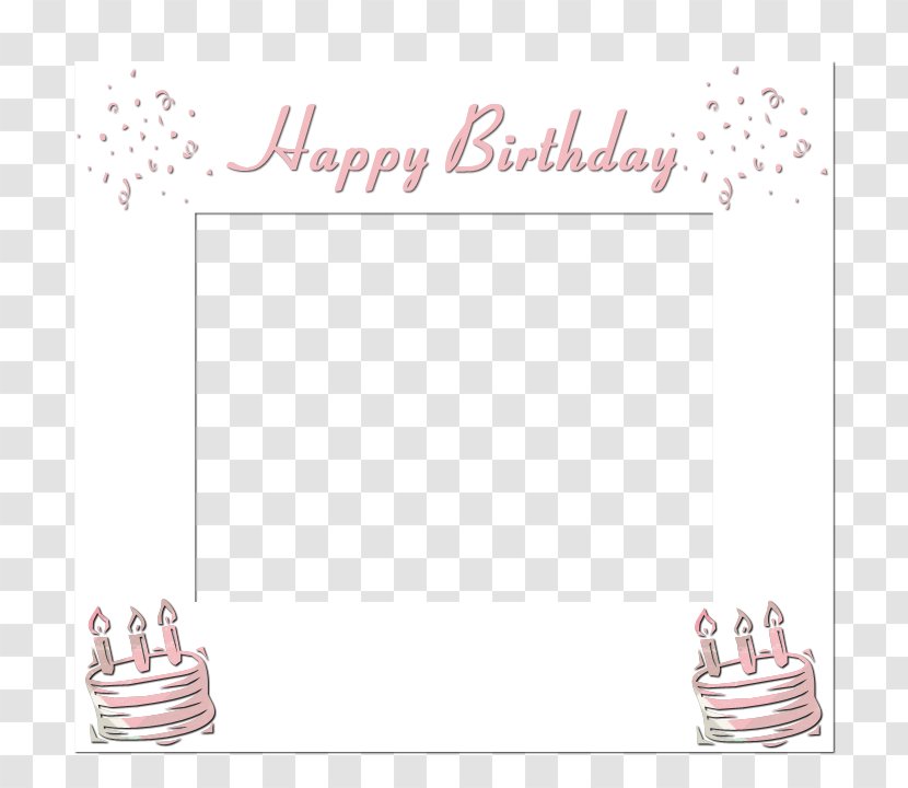 Picture Frames Birthday Clip Art - Happy Frame Transparent PNG