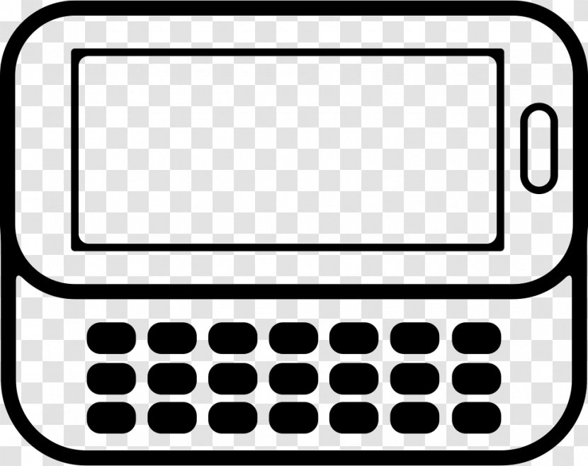 Computer Keyboard Telephony Telephone IPhone - Black And White - Iphone Transparent PNG