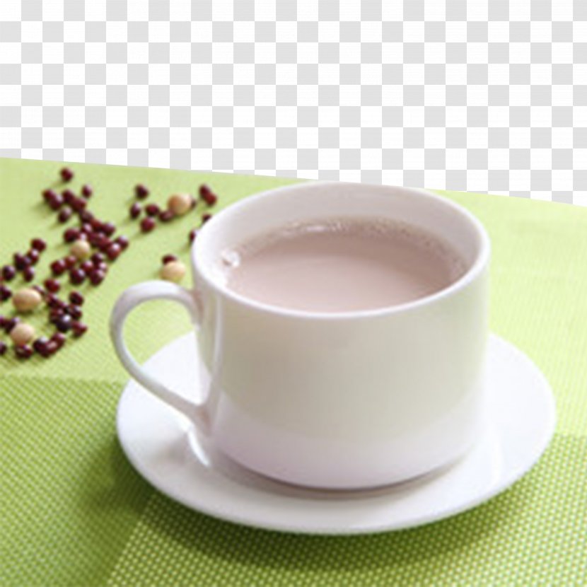 Okara Soybean Recipe Food Cereal - Coffee Cup - Red Soy Milk Transparent PNG