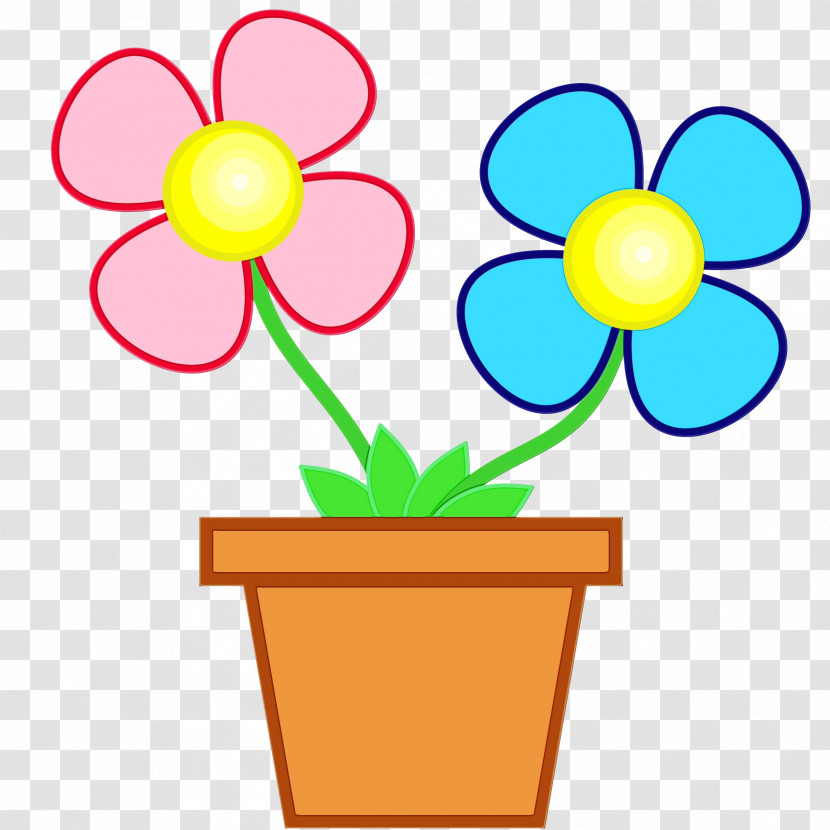 Flowerpot Flower Transparent PNG