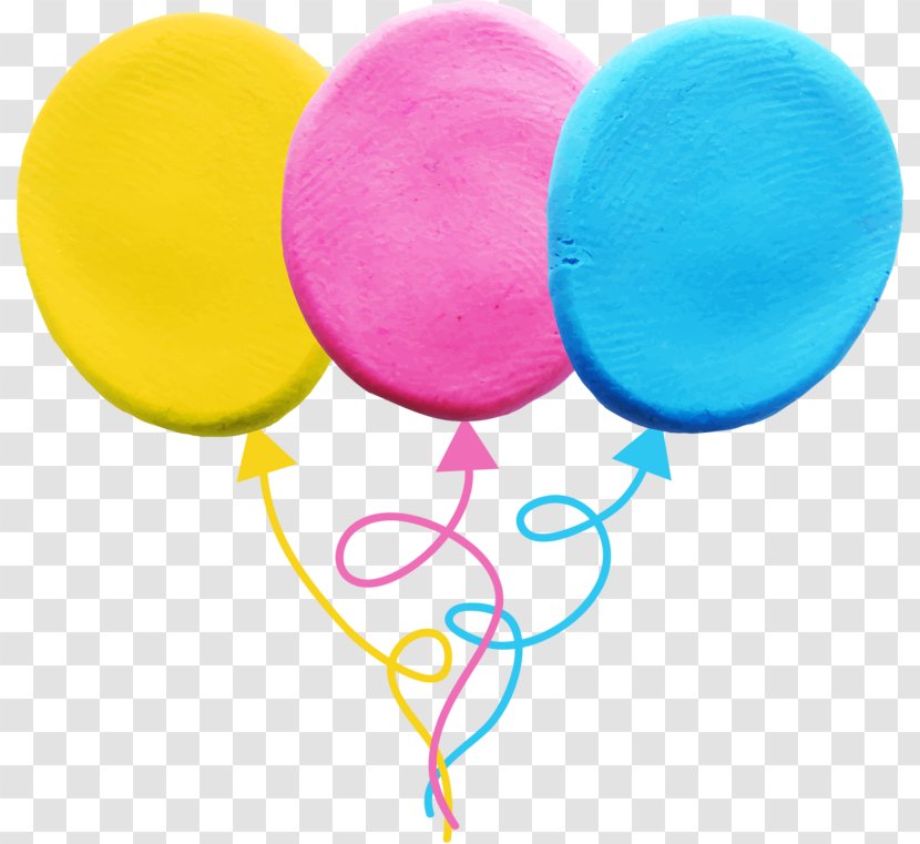 Play-Doh Plasticine Illustration - Photography - Colored Balloons Transparent PNG