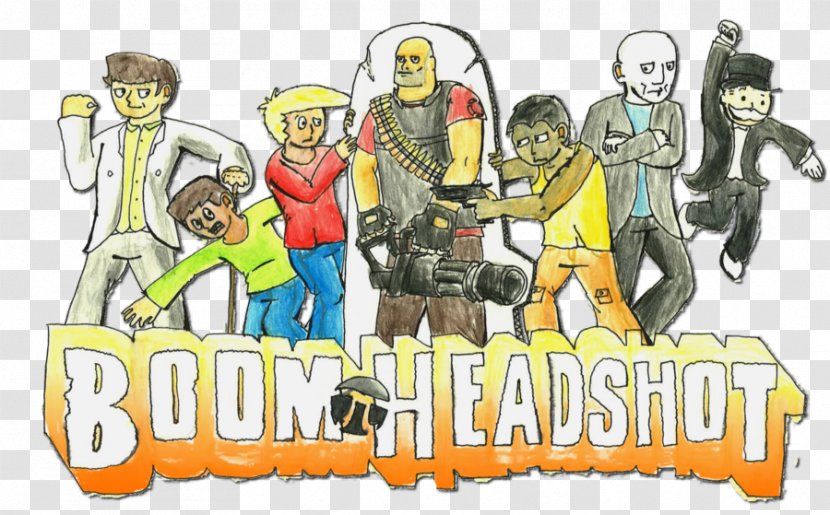 Head Shot Photograph Team Fortress 2 Cartoon Illustration - Boom Headshot Transparent PNG