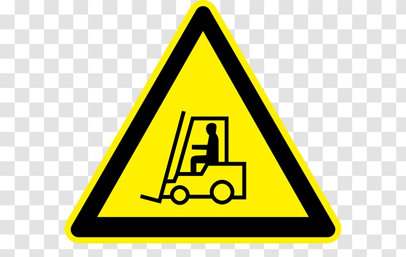 Warning Sign Hazard Symbol Forklift Clip Art - Triangle - Safety Work Transparent PNG