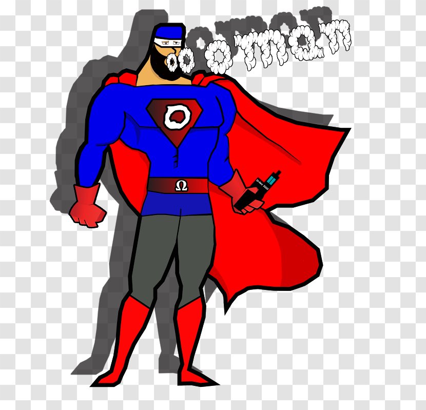 Color Superman Electronic Cigarette Aerosol And Liquid Oman Clip Art - Superhero Transparent PNG