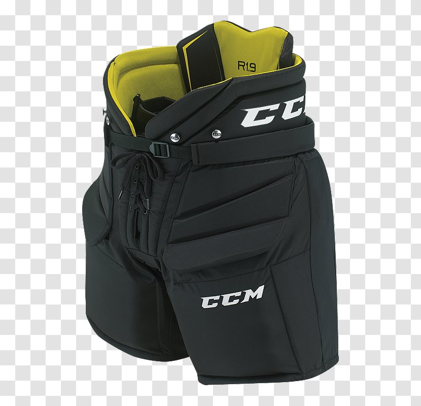 Ice Hockey Goaltender CCM Pants - Yellow - Senior Care Flyer Transparent PNG